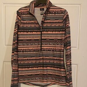 Nike Women's Patterned Top - Black, Pink, White